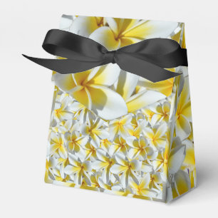 Caixinha De Lembrancinhas Flores De Frangipani Amarelas E Brancas,