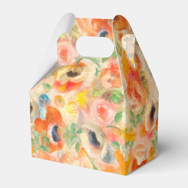 Caixinha De Lembrancinhas Flores de Mola Laranja (Frente)