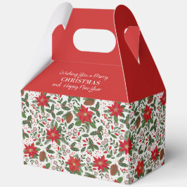 Caixinha De Lembrancinhas Flores de Natal