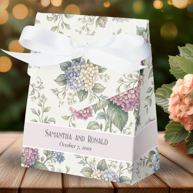 Caixinha De Lembrancinhas Flores Delicadas de Hortênsia Casamento (Criador carregado)