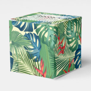 Caixinha De Lembrancinhas Flores Elegantes Palms Monstera