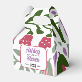 Caixinha De Lembrancinhas Flores folclóricas coloridas flores florais