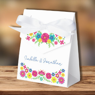 Caixinha De Lembrancinhas Flores mexicanas coloridas