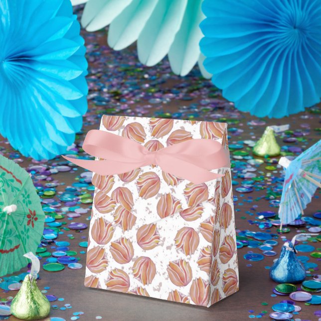 Caixinha De Lembrancinhas Flores Pêssego (Festa)