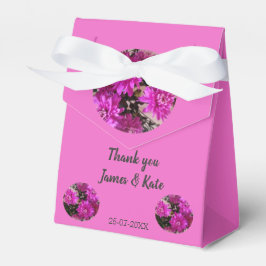 Caixinha De Lembrancinhas Flores Rosa Fúcsia Casamento Floral Personalizado