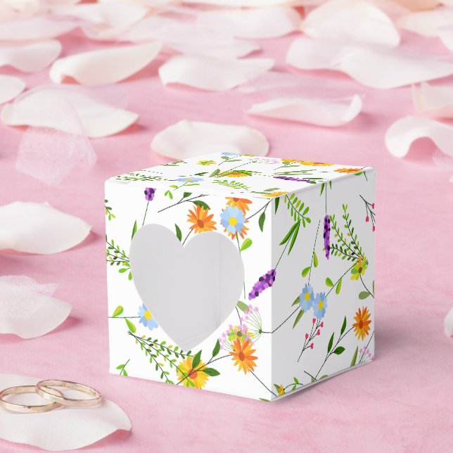 Caixinha De Lembrancinhas Flores silvestres de primavera e verão (Casamento)