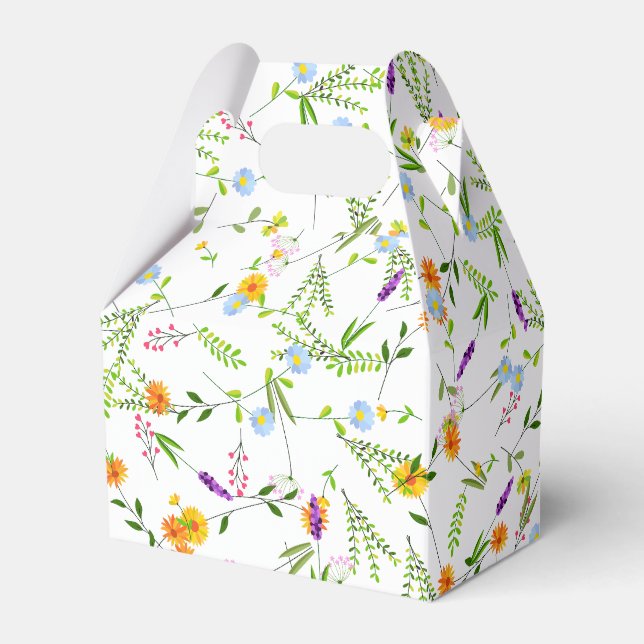 Caixinha De Lembrancinhas Flores silvestres de primavera e verão (Frente)