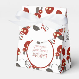 Caixinha De Lembrancinhas Floresta de Chá de fraldas de Cogumelo Bonito Obri