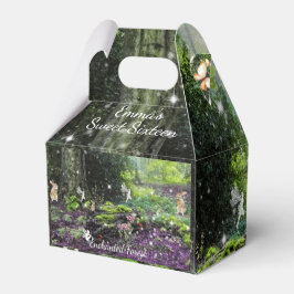 Caixinha De Lembrancinhas Floresta Encantada Doce 16 Fadas Coelhos Cogumelo