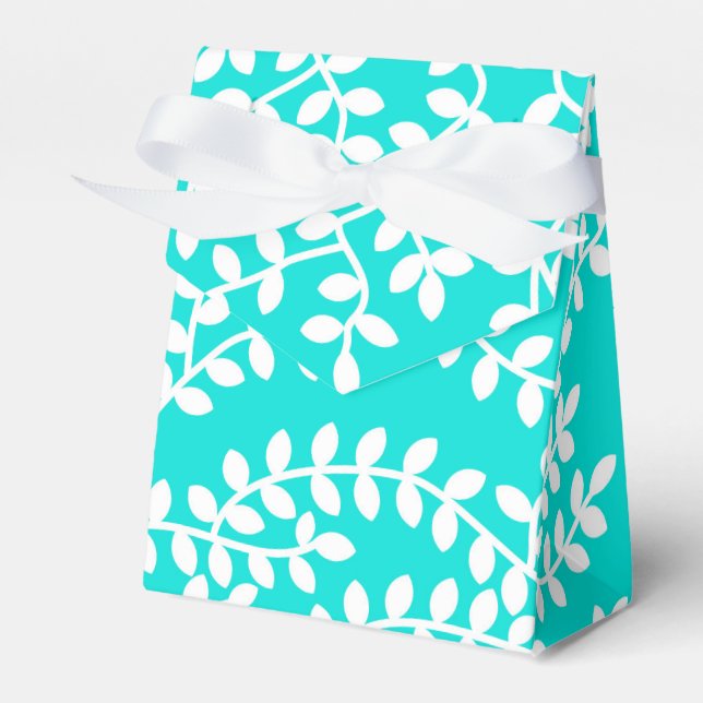 Caixinha De Lembrancinhas Floresta Turquesa (Frente)