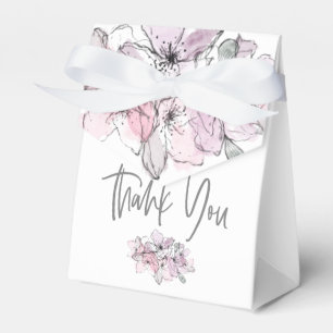 Caixinha De Lembrancinhas Florestas de Aquarela Obrigado Nomes Data Branco