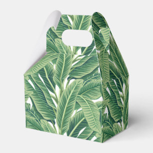Caixinha De Lembrancinhas Folhas de Banana Tropical Verde