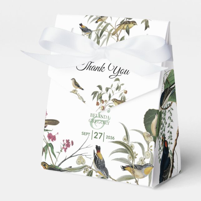 Caixinha De Lembrancinhas Folhas de Eucalipto Rústico Verde Antigo  (Frente)