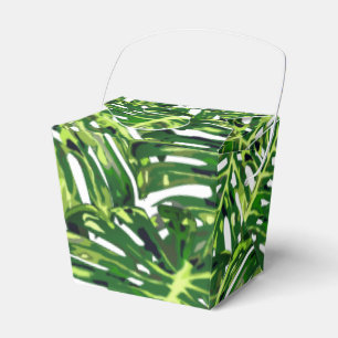 Caixinha De Lembrancinhas Folhas de Monstera Tropicais -