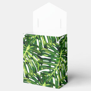 Caixinha De Lembrancinhas Folhas de Monstera Tropicais
