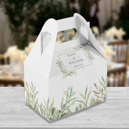 Caixinha De Lembrancinhas Folhas de Verdura de Casamento Elegantes