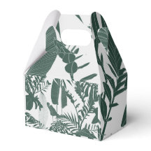 Folhas tropicais traçadas à mão.