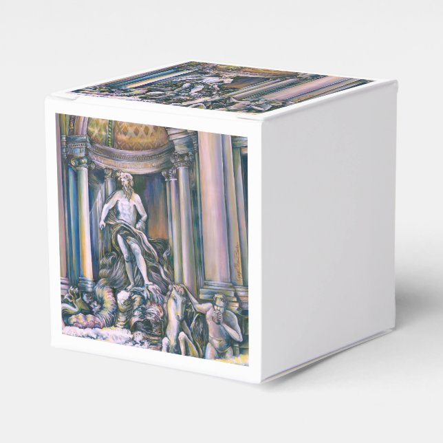 Caixinha De Lembrancinhas Fontana Di Trevi, Roma, Itália (Frente)