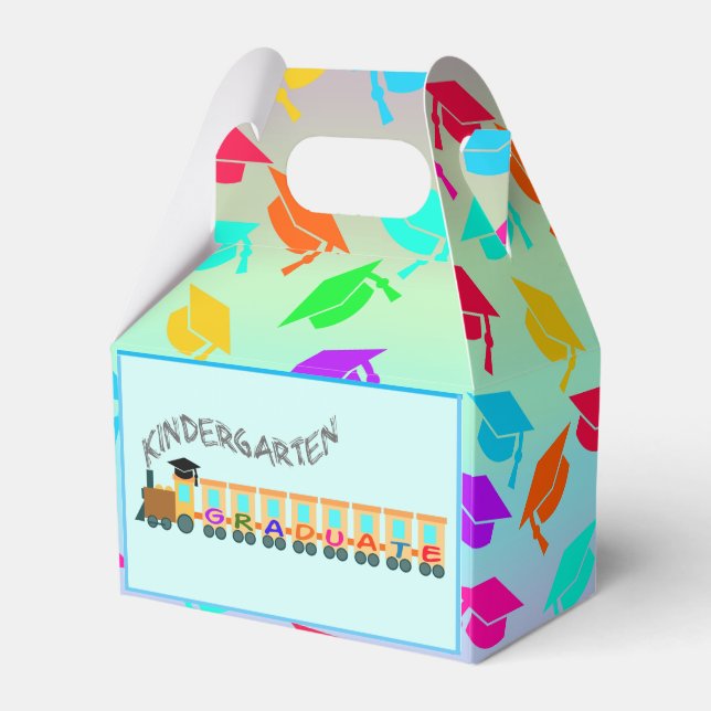 Caixinha De Lembrancinhas Formando do jardim de infância - Comboio bonito (Frente)