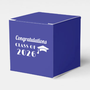 Caixinha De Lembrancinhas Formatura Personalizada Azul e Branco 