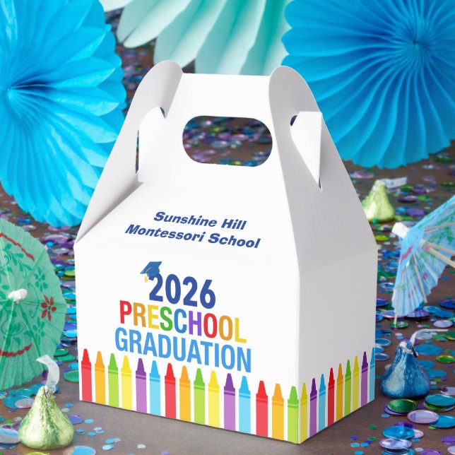 Caixinha De Lembrancinhas Formatura Personalizada da Pré-Escola 2026 Festa E (Festa)