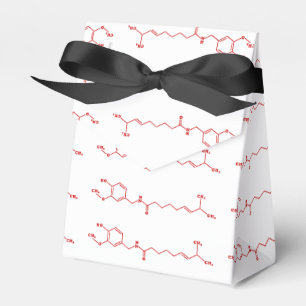 Caixinha De Lembrancinhas Fórmula Química Molecular de Capsaicina