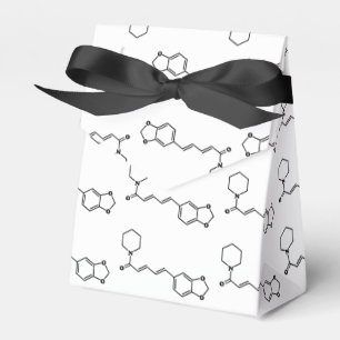 Caixinha De Lembrancinhas Fórmula química molecular de Piperine da pimenta