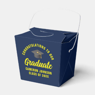 Caixinha De Lembrancinhas Fortune de Festa de formatura Personalizada Amarel