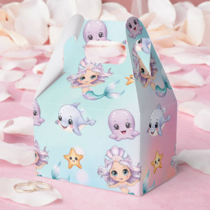 Caixinha De Lembrancinhas Foto da Sereia no aniversário do mar