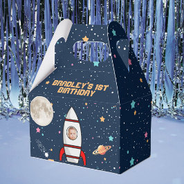 Caixinha De Lembrancinhas Foto do primeiro aniversario espacial externo do A