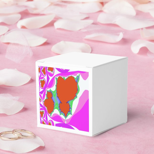 Caixinha De Lembrancinhas Fractal Bleeding Heart Favor Box (Casamento)
