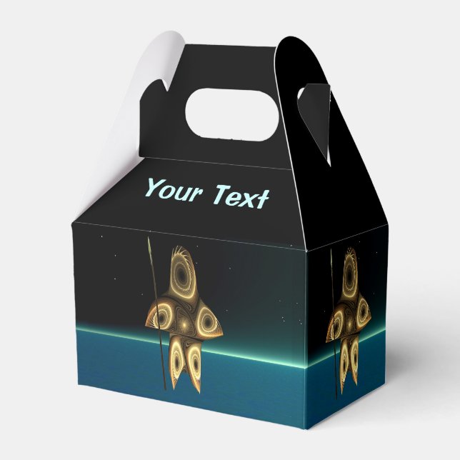 Caixinha De Lembrancinhas Fractal Inuit Hunter (Frente)