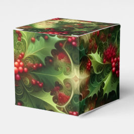 Caixinha De Lembrancinhas Fractal Mistletoe Favor Box