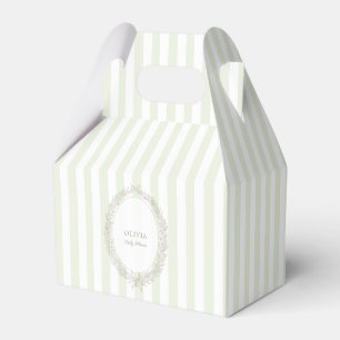 Caixinha De Lembrancinhas Francês Patisserie Boulangerie Mint Green