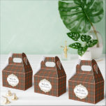 Caixinha De Lembrancinhas Fraser Red Weathered Scottish Tartan<br><div class="desc">Lindos Escoceses Clã Tartans na sua forma original oferecida numa variedade de caixas de favor para o seu casamento</div>