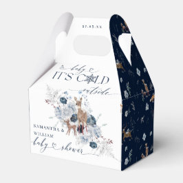 Caixinha De Lembrancinhas Frio bebê fora do Chá de fraldas de veado floral d