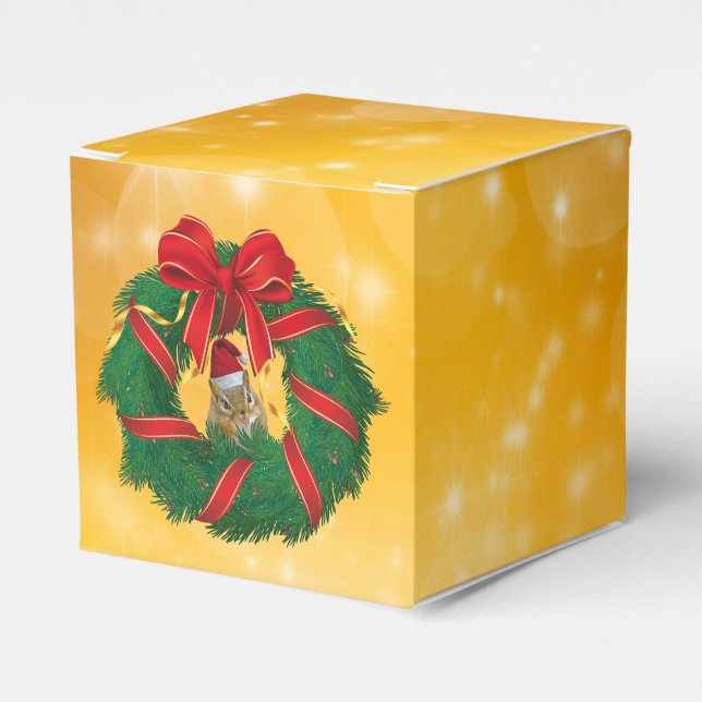 Caixinha De Lembrancinhas Frota de Natal de Chips Bonitos (Frente)