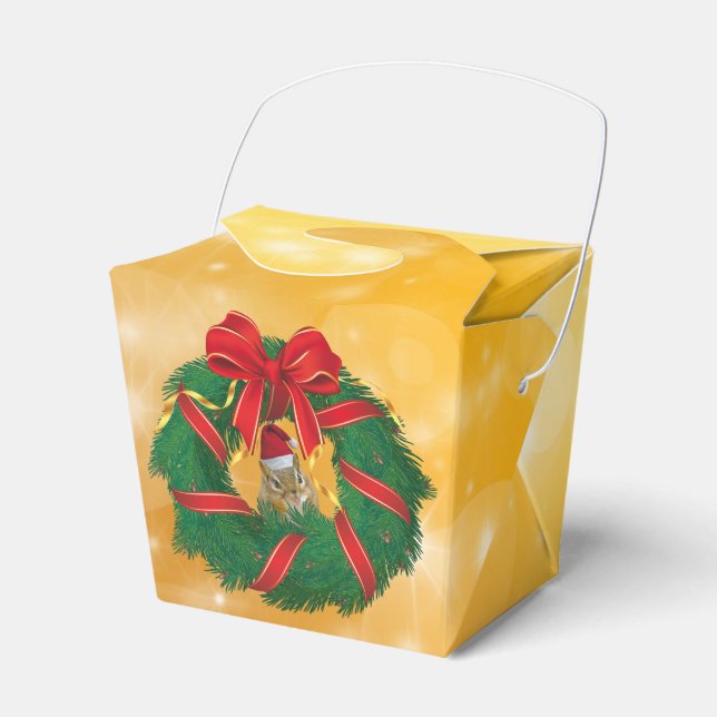 Caixinha De Lembrancinhas Frota de Natal de Chips Bonitos (Frente)