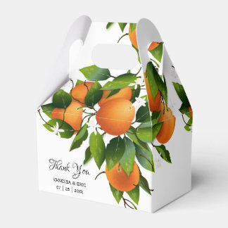 Caixinha De Lembrancinhas Fruta de Laranjas Modernas | Casamento