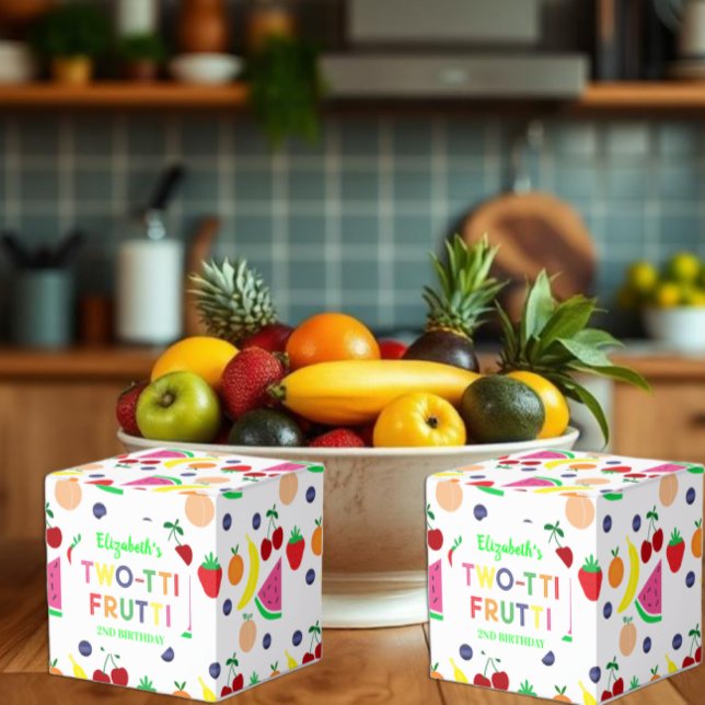 Caixinha De Lembrancinhas Fruta Dois-tti Frutti 2º Aniversário (Criador carregado)