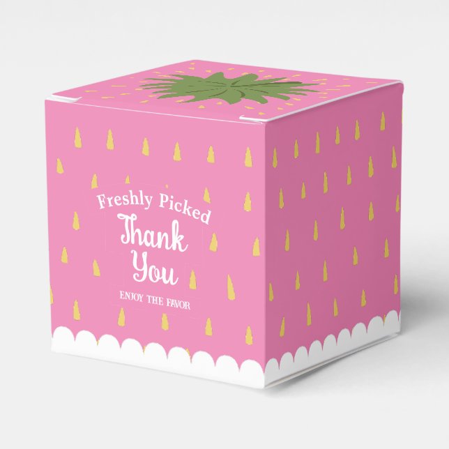 Caixinha De Lembrancinhas Fruta Strawberry (Frente)