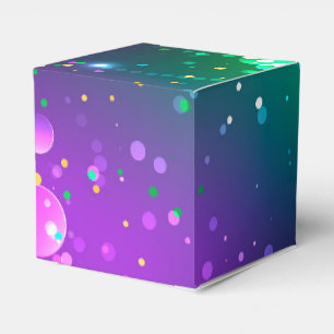 Caixinha De Lembrancinhas Fundo Roxo Festivo do Carnaval
