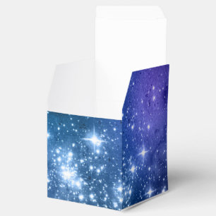 Caixinha De Lembrancinhas Galáxias Amantes Starry Space Blue Sky White Spar