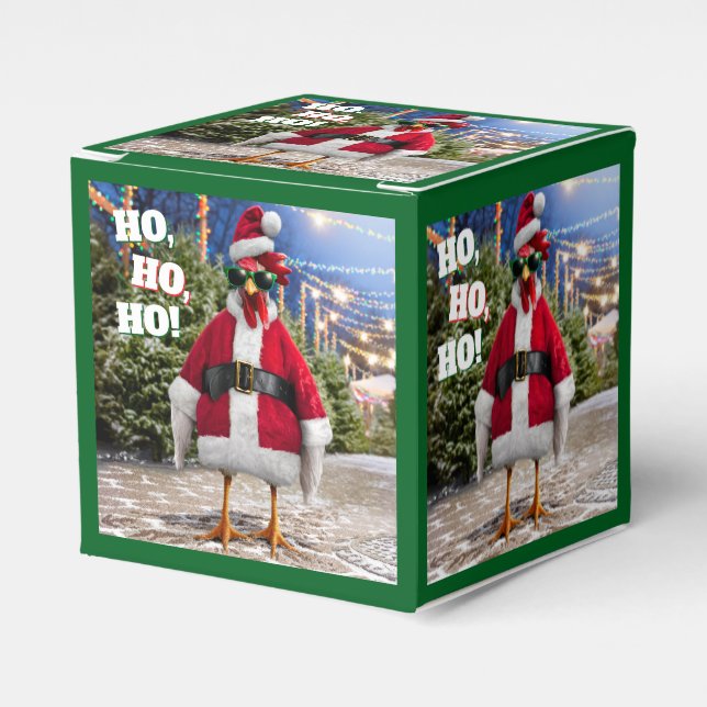Caixinha De Lembrancinhas Galinha do Papai Noel (Frente)