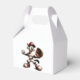 Caixinha De Lembrancinhas Gatinho De Beisebol Enrola Para Cima