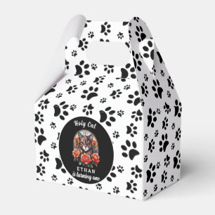 Caixinha De Lembrancinhas gato bonito, eu sou um primeiro aniversario da G