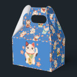 Caixinha De Lembrancinhas Gatos da Sorte Maneki Neko<br><div class="desc">Compartilhe alegria e boa sorte com essas caixas de favores japonesas Maneki Neko. Com um padrão de gato da sorte desenhado à mão,  são perfeitas para casamentos,  aniversários e celebrações festivas.</div>
