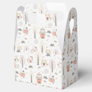 Caixinha De Lembrancinhas Gatos de outono de Pastel