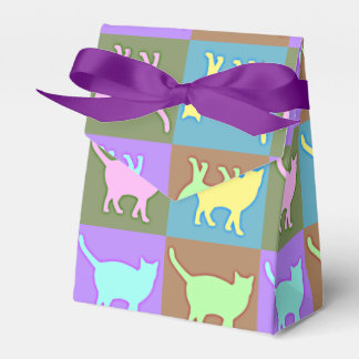 Caixinha De Lembrancinhas Gatos Pop Art