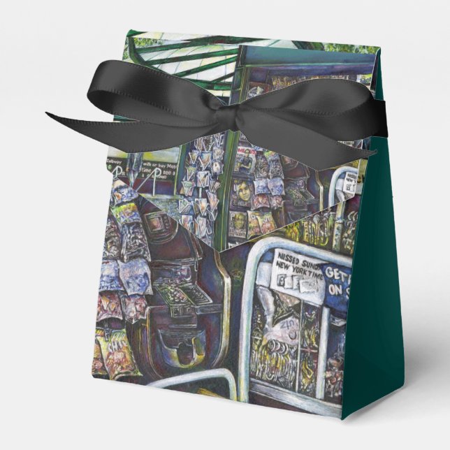 Caixinha De Lembrancinhas Gaye Elise Beda, Union Square, elegante, artístico (Frente)